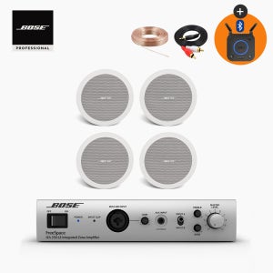 보스 FS2C 천장 매립형 실링 스피커 + IZA250 앰프 세트 화이트