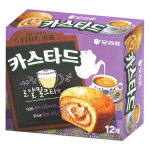 오리온 카스타드 로얄 밀크티맛 276g12P [한정판]