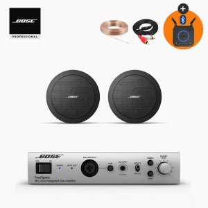 보스 FS2C 천장 매립형 실링 스피커 + IZA250 앰프 세트 블랙
