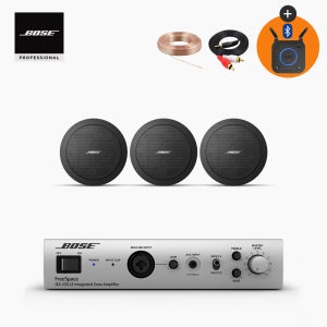 보스 FS2C 천장 매립형 실링 스피커 + IZA250 앰프 세트 블랙