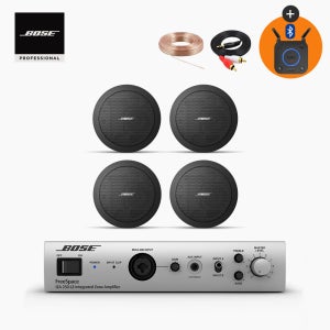 보스 FS2C 천장 매립형 실링 스피커 + IZA250 앰프 세트 블랙