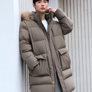 [디스커버리] 남성 고쉬 구스다운 롱패딩 (D/BEIGE) DMDJ7E056