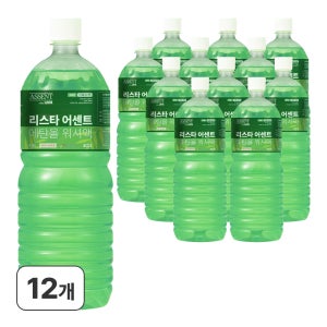리스타 어센트 에탄올 사계절 전차종 호환 쑥떡향 워셔액 1.8L, 12개