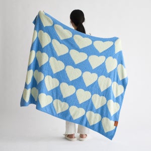 [BWTZ] 보웰 몽글몽글 니트 블랭킷 옐로우하트 2size