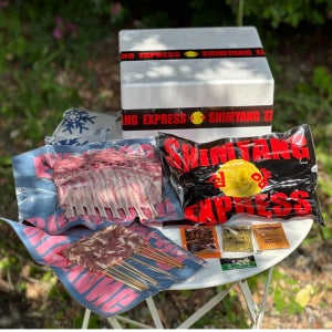 [심양] 캠핑SET - 프렌치랙 컷팅육 + 대나무양꼬치 파티음식 양고기 스테이크