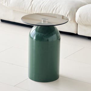 알엠즈 모아 그린 강화유리 사무실 거실 쇼파 원형 좌식 소파 탁자 테이블