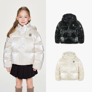 [MLB 키즈] (공식) 프리즘 걸스 글로시 모노그램 숏 덕다운 (2color)