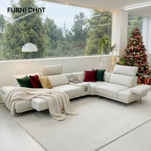 제니 전동 리클라이너 쇼파 슬라이드 무빙 모션 소파 4인용 비건가죽