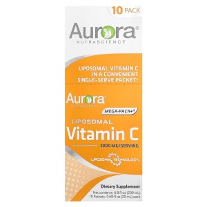 오로라 뉴트리사이언스 메가팩 리포소말 비타민C 3000mg 팩 10개