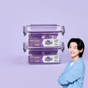 에코센스 히트락 올트라이탄 밀폐용기 직사각 700ml, 2개