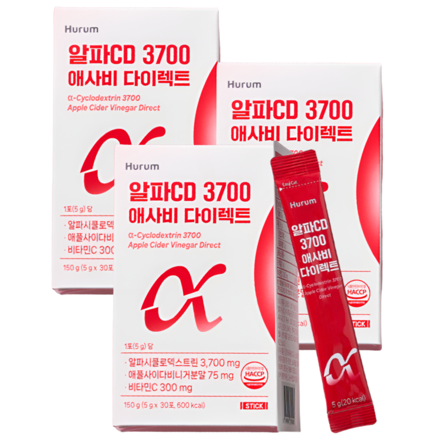 <b>휴럼</b> 알파CD 애사비 효능 알파시디 알파시클로덱스트린 30포 3박스
