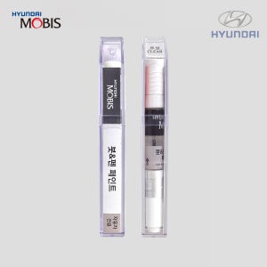 현대모비스 붓펜페인트 389 T5K 티타늄블랙 + 투명 세트 8㎖ [제네시스G70 G80 G90] [94]