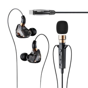 디보이스 DEM-Q3C 프리미엄 고감도 고음질 마이크이어폰 C타입 커널 게이밍 개인방송