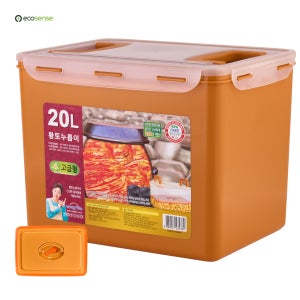 에코센스 황토 누름이 김치통 누름독 대용량용기 20L, 1개