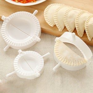 플라스틱 만두 틀 3종 세트 얇은 수제 만두피 모양 빚기 제조기 교자 만들기 도구 메이커