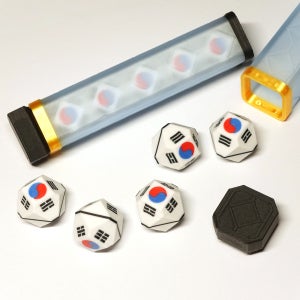 잘그락 주령구 공기놀이 태극기 한 세트