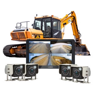 캠론 중장비 굴착기 블랙박스 CT1500 AI사물인식 4채널 굴삭기 포크레인 녹화 128G