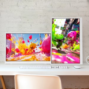 인터픽셀 IP1640 IPS 165Hz 포터블 화이트 게이밍 모니터 멀티 앵글 컨트롤 피벗