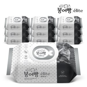 붕어빵 아기물티슈 올인원엘리트 72매 10팩 평량75gsm