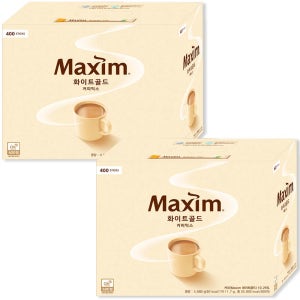 맥심 화이트골드 커피믹스 400T 2개 총800T