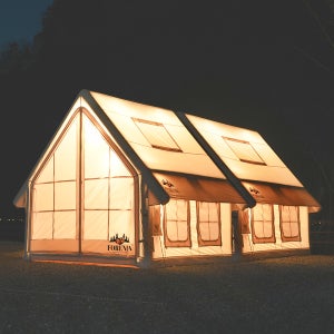 포레니아 올라프 에어텐트 오두막 확장 타프 도킹 면TC 풀세트