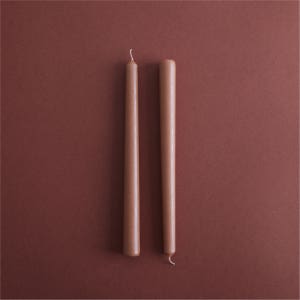 엘캔들 에센셜 컬러 테이퍼 캔들 24cm 6개입 모카무스 인테리어 양초