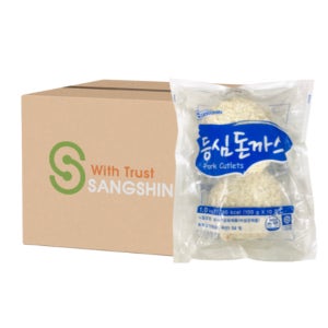 [1BOX] 상신 등심돈까스 100g x 10장 x 12팩 업소용 대용량 냉동돈까스