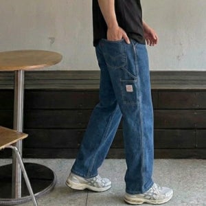 리바이스 568 루즈핏 카펜터 더블니 워크웨어 블랙 진 팬츠 바지