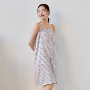 여성골프샤워가운 실크 여자 골프장 시크라인 랩 목욕가운