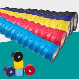 배드민턴 라켓 테이프 2개 미끄럼방지 고무 손보호 테니스 채 손잡이 그립 테이핑 밴드 커버