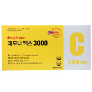 경남제약 레모나 맥스 3000mg 영국산 고함량 비타민C 분말 100포, 1개