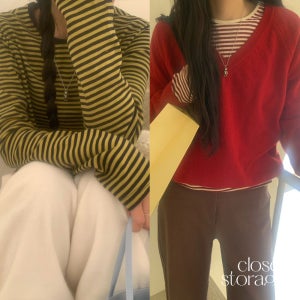 당일/피버 럭키 스트라이프 티셔츠