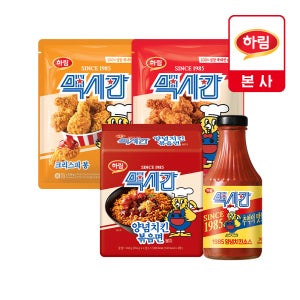 맥시칸 입문 체험팩 (크리스피 봉 350g + 핫크리스피 봉 350g + 1985 양념치킨 소스 + 양념치킨 볶음면 4봉 )
