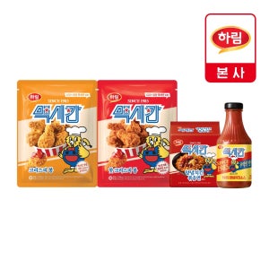 맥시칸 입문 체험팩 (크리스피 봉 350g + 핫크리스피 봉 350g + 1985 양념치킨 소스 + 양념치킨 볶음면 136g x 4봉 )