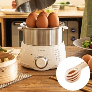 에고고 올 스텐 계란찜기 에그쿠커 멀티쿠커 달걀 만능 호빵 찜기 계란삶는기계 1단