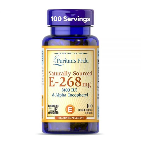 퓨리탄프라이드 <b>E268mg</b> D알파 토코페릴 소프트젤 100정 488000