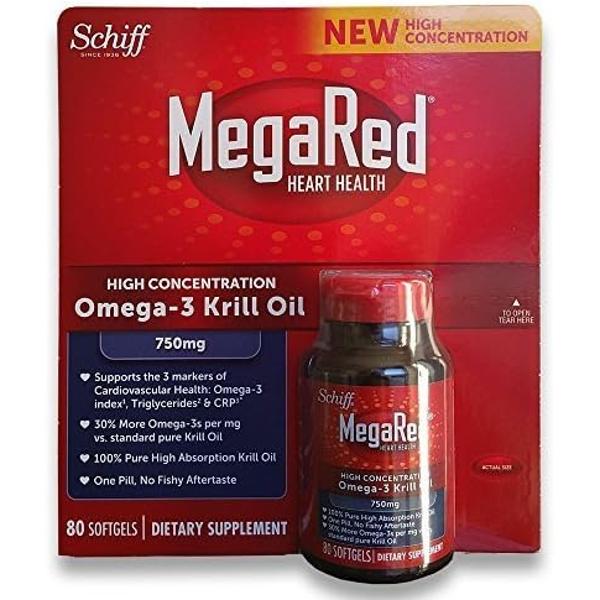 Schiff 쉬프 <b>메가 레드</b> 하이 컨센트레이션 750mg 80소프트젤