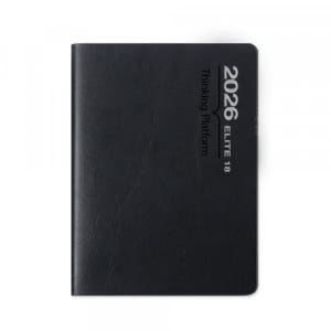 2026년 양지다이어리 엘리트 18 블랙 1면2일, 1개