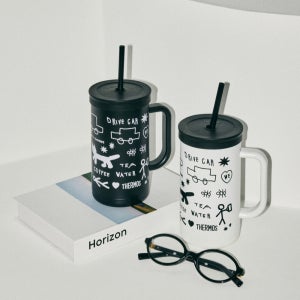 [써모스] 식기세척기용 보냉 콤팩트 스트로 컵앤 빨대 텀블러 TKHA-720KC 720ml