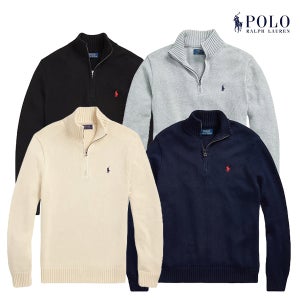 폴로랄프로렌 두툼반집업 스웨트셔츠 하프집업니트 코튼니트스웨터(4color)
