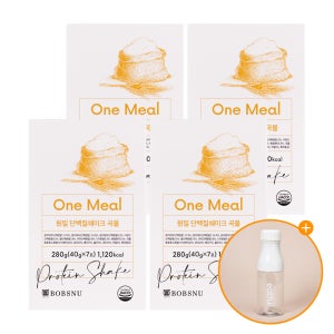 [보틀포함] 서울대 밥스누 식사대용 원밀 단백질쉐이크 4가지맛 곡물맛, 28포, 1개