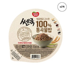 동원 쎈쿡 100% 통곡물밥 195g x 3입