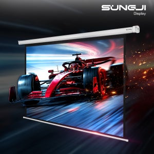 빔프로젝터 전동스크린 빔스크린 대형 가정용 노출형 381cm(150인치), 1개