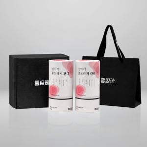 [쇼핑백 포함] 2구 설아래 홍도라지캔디 선물세트 304g, 3개