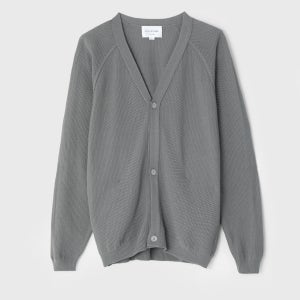 STILL BY HAND KN03251OS-CRISPY CARDIGAN (GREIGE)