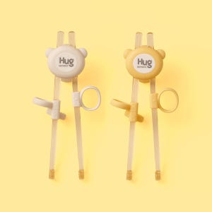 [1+1] 마더케이 허그 PPSU 처음 교정 젓가락 스스로 연습용 양손 유아젓가락 어린이집