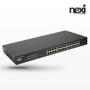 넥시 NX665 24+2+2SFP 포트 POE 스위치허브