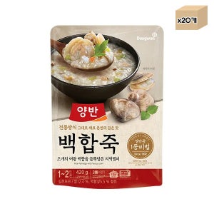 동원 양반 백합죽 파우치 420g x 20개 1박스