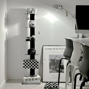 어반 북타워 스탠딩 선반 높이 1203mm, 5단, 블랙