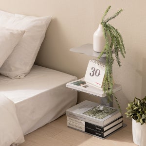 어반 북타워 스탠딩 선반 높이 500mm, 3단, 어반 그레이